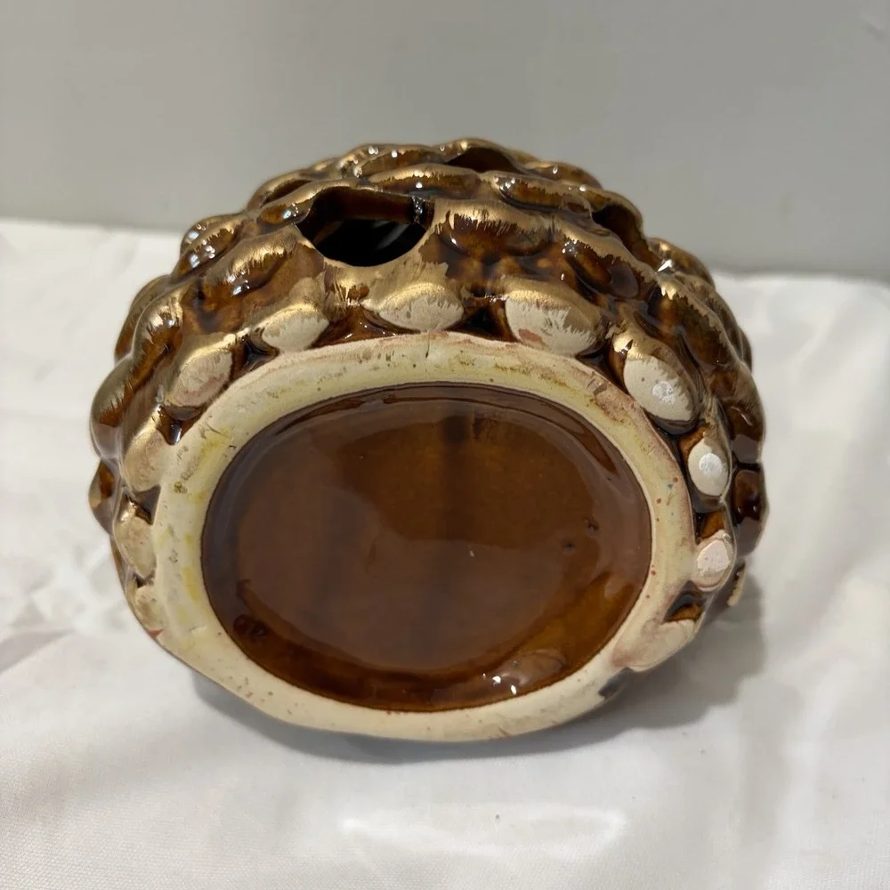 Ceramic‎ OWL Votive Tea Light Candle Holder Lantern vtg 7